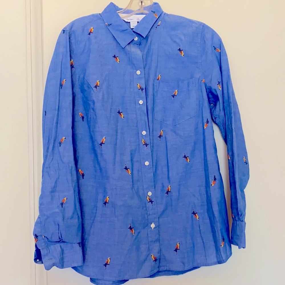 Old Navy Parrot Button Down Size S